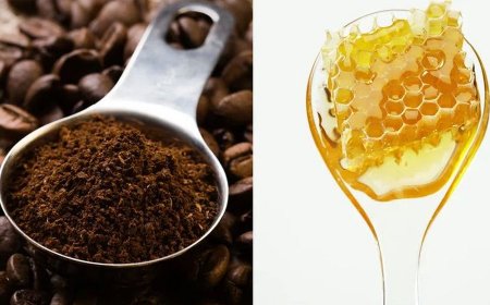 Кофейно-медовый скраб для тела с оливковым маслом