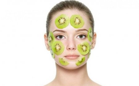 Питательная маска из киви и касторового масла для лица