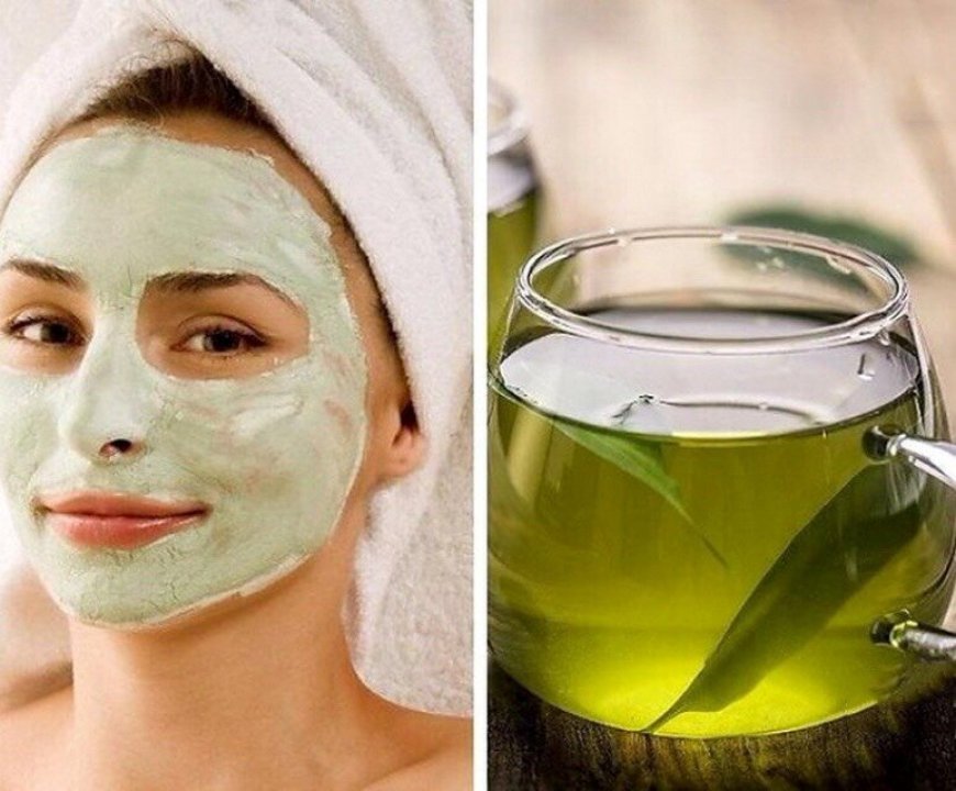 Омолаживающая ночная маска для лица с зеленым чаем