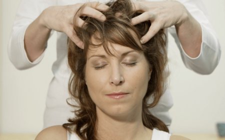 Массаж головы для уменьшения головной боли и стресса