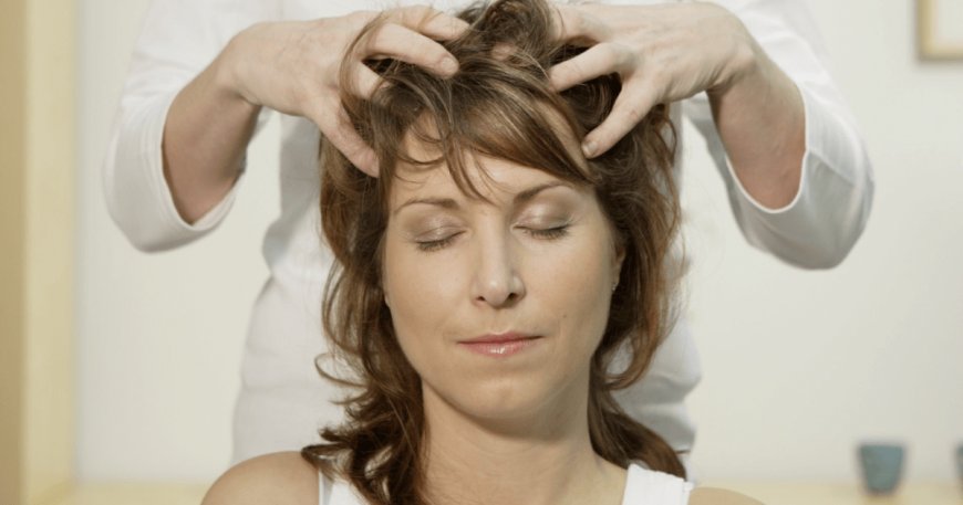 Массаж головы для уменьшения головной боли и стресса