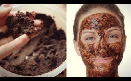 Маска для лица и кофейный скраб для уставшей кожи